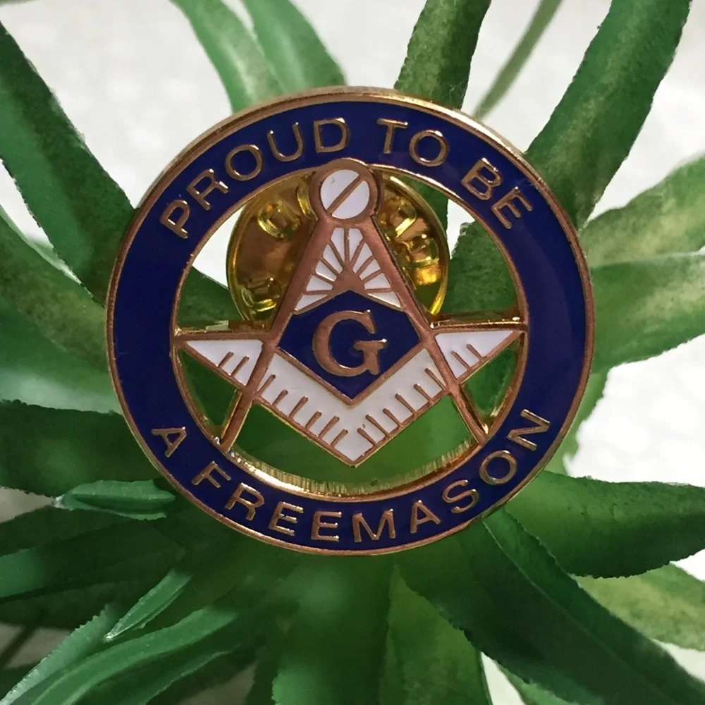Vintage Freemasons Enameled Tie Lapel Pin Indiana
